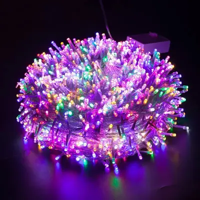 Dış Mekan Su Geçirmez LED Peri Işıkları, Renkli Yanıp Sönen Düğün Dekorasyonu - 7