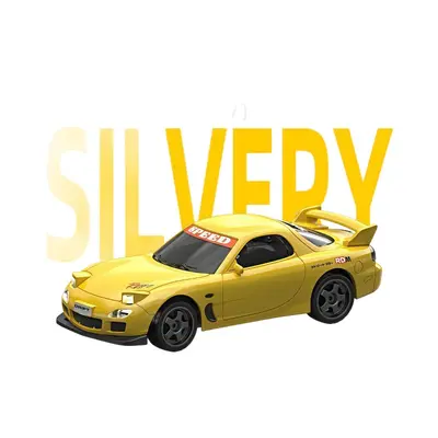 Masaüstü Mini RC Drift Araba, Sarı RX7 Model, 8 Yaş Hediye