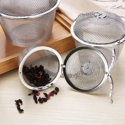 Stainless Steel Teapot, Tea Leaf Strainer, Kitchen Ball