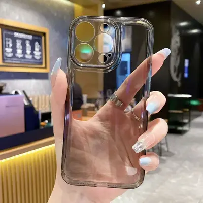 iPhone 17 Pro Max için uygun, basit ve şeffaf telefon kılıfı, Apple 18 Pro için düşmelere karşı tam koruma, 15 için niş tarz, 16 için yumuşak kılıf.