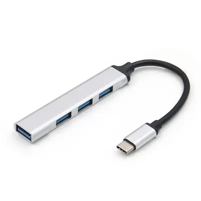 Black USB docking station USB3.0 multifunctional 4-in-1 hub computer splitter, type-c docking station - 12