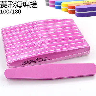 Nail polishing kit, sponge files and buffer strips - 12