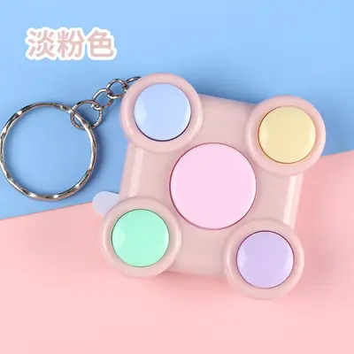 Memory Cube Game Keychain with Lights and Sound, Hand-Eye Training - 12