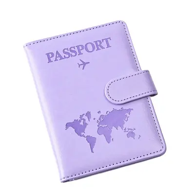 RFID pasaport kılıfı, PU magnetik kapatma, seyahat belgesi çantası - 5