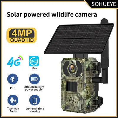 Guardian IoT H10 Solar İzleme 4G Kamera 1080P Dış Mekan Uzaktan İki Yönlü İnterkom Kamera