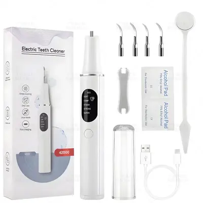 5-gear ultrasonic dental scaler with purple light - 9