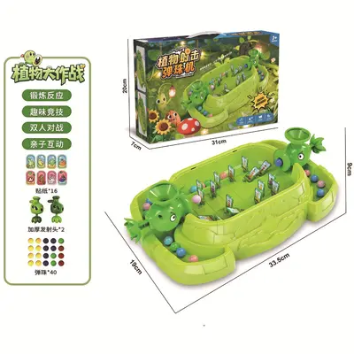 Zwei-Spieler-Pflanzen-Pinball-Kampfspielmaschine, lehrreiches Tischspiel für Eltern und Ki