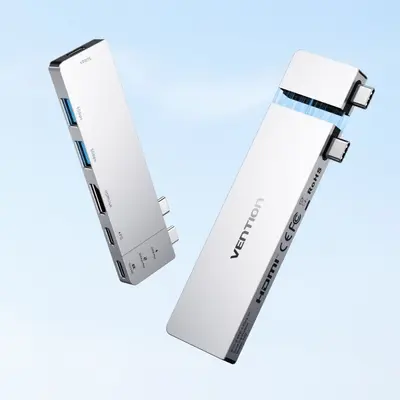 Weixun Type-C док-станция Hub USB мультипортовый расширитель 6-в-2 прямой штекер настольный компьютер многофункциональный