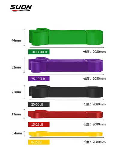 Kalça ve bacak için fitness direnç bandı seti, 2080 mm yoga - 5