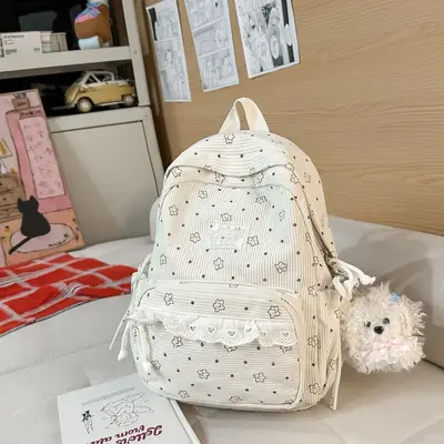 Korean-Style Student Backpack, Large Capacity, Casual Daypack - 11