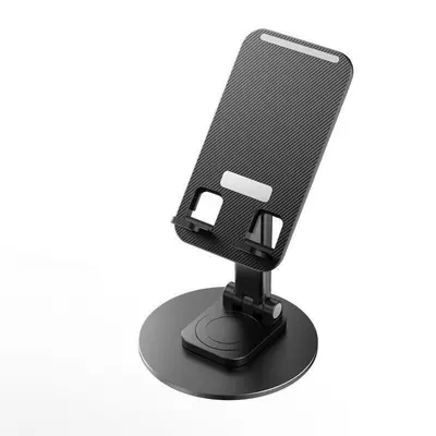 Masaüstü katlanabilir telefon tutucu, 360° döner metal taban, ayarlanabilir - 5