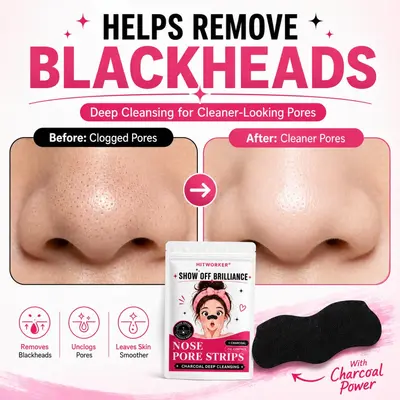 Charcoal Nose Strips, Pore Cleansing, 10/20/30 Pieces
