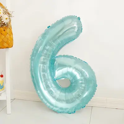 32 inç Mavi Kristal Jöle Sayı Balonu Doğum Günü Partisi - 13