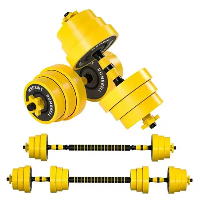 Dumbbell Erkek Kadın Ev Fitness Ekipmanı Paket Demir Ayarlanabilir Ağırlık Katı 10KG 20KG Barbell Kettlebell Seti - 6