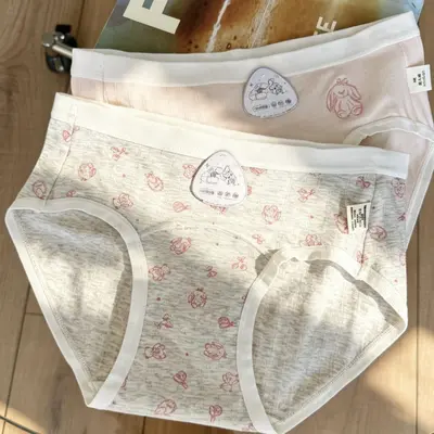 Antibakterielle Baumwoll-Mädchenslips mit verlängertem Schritt, 18 cm