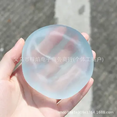 Coconut Oil Clear Squishy Stress Ball, Moldable Non-Rebound Toy - 7