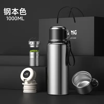 316 Paslanmaz Çelik Termos, 500 ml Büyük Kapasiteli, Sızdırmaz Outdoor Matara - 8