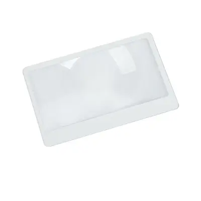 PVC Bookmark Magnifier, Portable, 8.5 x 5.5 cm Fresnel