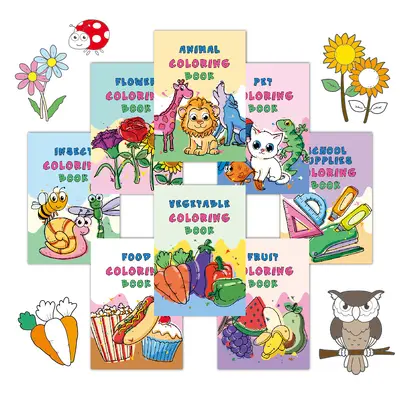 Cartoon Coloring Book for Children, Early Education Set - 5