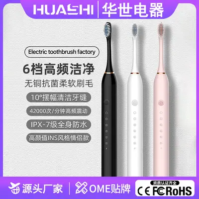 Rechargeable Ultrasonic Electric Toothbrush with Water Flosser, Adults and Children