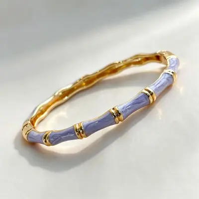 Mine bambu knot bilezik, Çin tarzı, minimalist lüks - 8