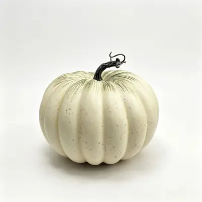 Künstlicher Kürbis aus Schaumstoff, grüner Farbverlauf, Herbstdeko