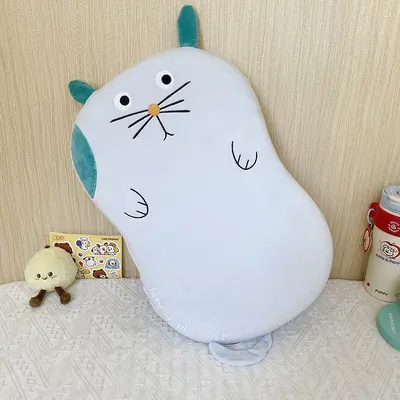 Kedi desenli bellek köpüğü yastık, seyahat boyun yastığı - 9