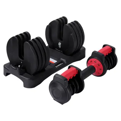 9 Seviye Ayarlanabilir İç Dönerli Kavrama Dumbbells Seti 11.5 kg Orta Ayarlı 25 lb Çapraz Sınır - 3