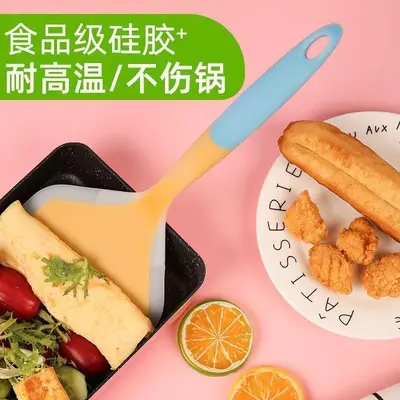 Silikon Spatula Yüksek Sıcaklığa Dayanıklı Gözleme Yapışmaz Tava Spatulası Tamagoyaki Tava Wok Spatulası Mutfak Eşyası Krep Spatulası Toptan Satış Dropshipping