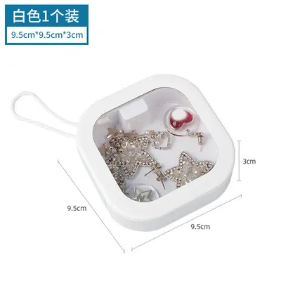 Jewelry box, portable travel jewelry box, portable push box, hair accessories, cosmetics storage box, multi-functional storage box - 7