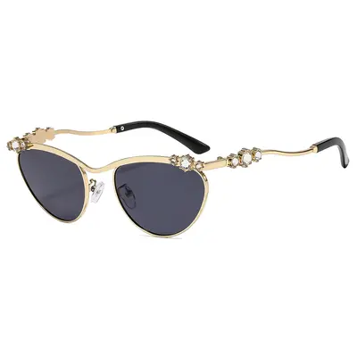 Rhinestone Polygon Sunglasses, European and American Style - 6