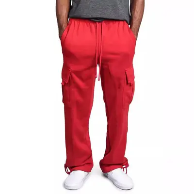 Men's Loose Multi-Pocket Cargo Trousers 2024 New Season