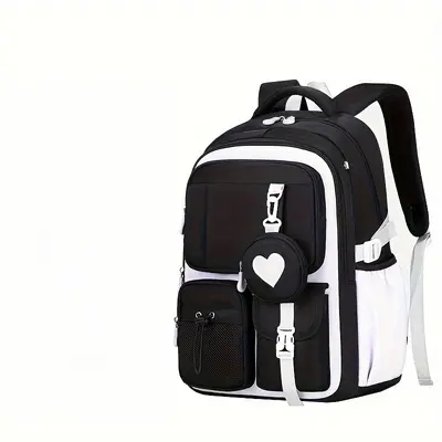 Three-Piece Backpack Set for High School and University Students, Unisex - 9