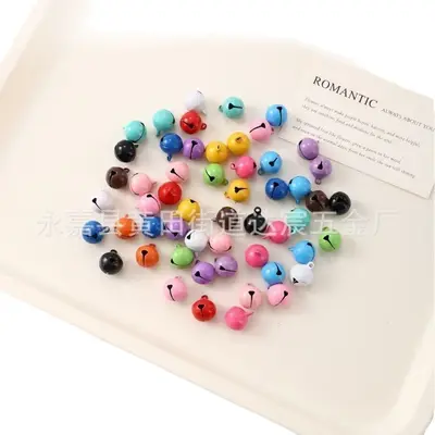 14 mm Metallglöckchen in Süßfarben für Haustiere, Schlüsselanhänger und DIY-Schmuck
