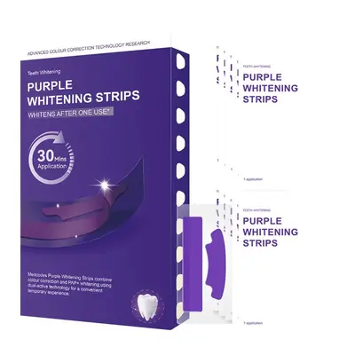 V34 Purple Teeth Whitening Strips, 2 Strips - 5