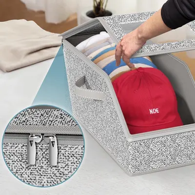 Hutaufbewahrungsbox multifunktional großvolumig faltbar Baseballmützen-Aufbewahrungsbox mit Deckel Staubschutzbox Amazon Cross-Border