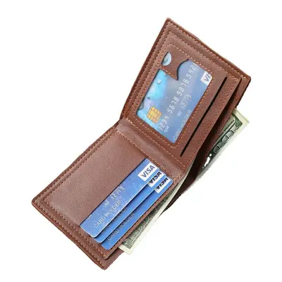 Men's Short PU Coin Purse and Card Holder, Printed - 5