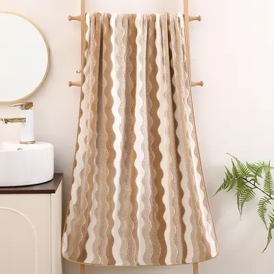 Banyo Havlusu Mercan PolÖ 90*170 Yetişkin Emici Hızlı Kuruyan Büyük Boy Kalın Yüzme Sarmalı Tüm Vücut Giyilebilir Büyük Banyo Havlusu Özel Sipariş - 11