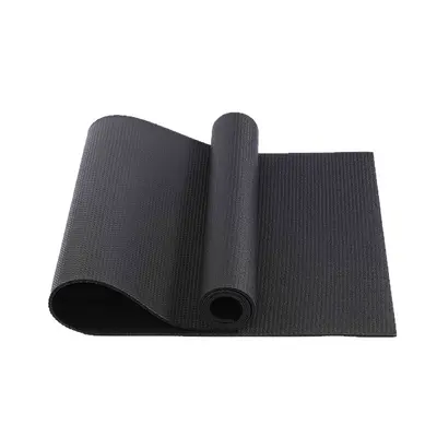 High-Density PVC Yoga Mat, Non-Slip, Thick, Shock-Absorbing, Black - 6