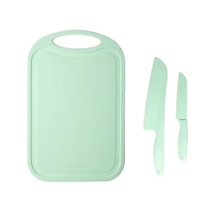 Plastik doğrama tahtası meyve bıçağı set taşınabilir güvenli