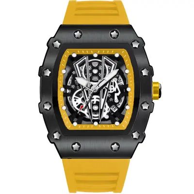 ZIDO Quarzuhr Herren, Sportmodell, Fassform, durchbrochenes Design - 7