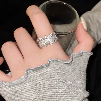 Zirkon-Stein-Ring für Frauen verstellbar - 2