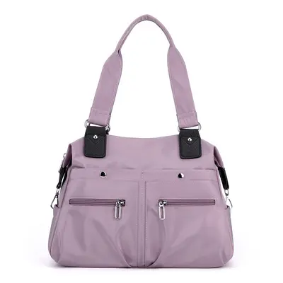 Women's Large Capacity Canvas Tote Bag, Lightweight Single-Shoulder Office Bag - 6