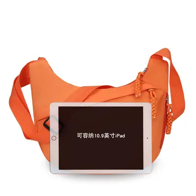 2026 New Nylon Single Shoulder Bag Large Capacity Fashion Minimalist Korean Style Crossbody Bag Trendy Versatile Portable Dumpling Bag