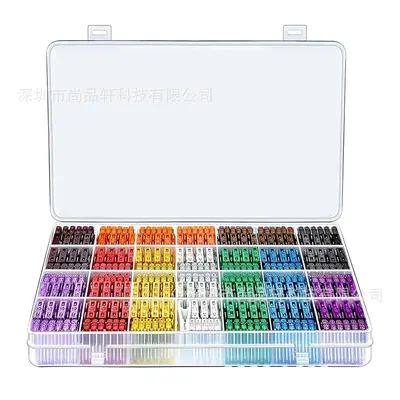 300 Pcs Mini Blade Fuse Assortment Kit with Yellow Clips - 4