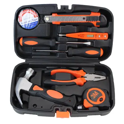 Home tool box set, multi-functional, portable, manual