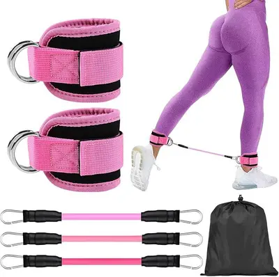 Leg Training Resistance Band Elastic Rope for Squats and Glute Fitness - 5