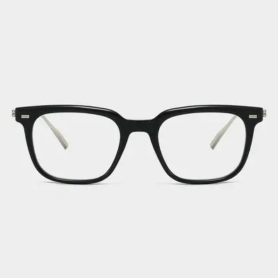 Square Blue Light Blocking Glasses for Men, Prescription Lenses Possible