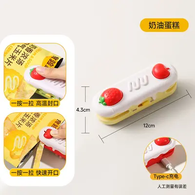 Mini food sealer, 2-in-1 clip and storage box - 8