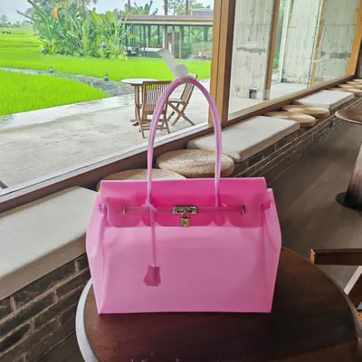 Transparent Silicone Jelly Tote Bag, Large Capacity for Women - 7